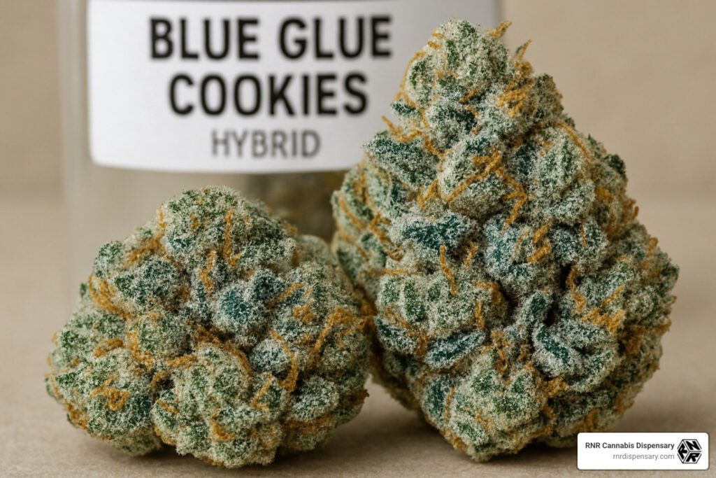 blue glue cookies